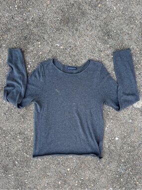 Brandy Melville Dark Charcoal Crewneck Sweater